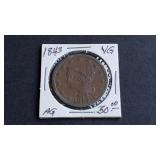 1843 Braided Hair Large Cent