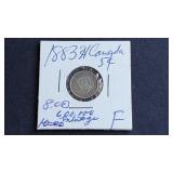 1883 H 5 Cents Victoria From Canada 92.5% Silver