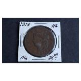 1818 Coronet Head Large Cent