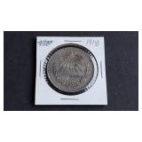 1918 Peso From Mexico  80% Silver