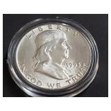 1953 D Franklin Half Dollar