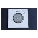 1939 A 2 Reichsmark Swastika Germany 62.5% Silver
