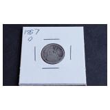 1857 O Seated Liberty Dime