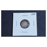 1888 5 Cents Victoria From Canada 92.5% Silver