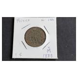 1888 Mo 1 Centavo From Mexico
