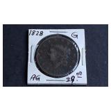 1828 Coronet Head Large Cent