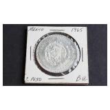 1965 Peso From Mexico 10% Silver