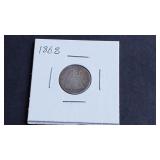 1868 Seated Liberty Dime