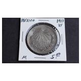 1923 Peso From Mexico 72% Silver