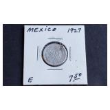 1927 20 Centavos from Mexico 72% Silver