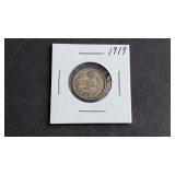 1919 5 Cents George V From Canada 92.5% silver