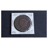 1831 Coronet Head Large Cent