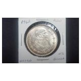 1962 UN Peso from Mexico 10% Silver