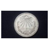 1938 UN Peso 72% Silver From Mexico