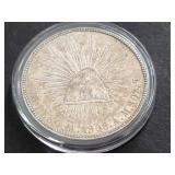 1908 Mo AM UN Peso From Mexico 90.27% Silver
