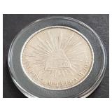 1899 Mo AM UN Peso From Mexico 90.27% Silver