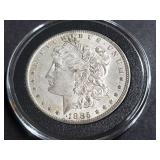 1885 O Morgan Silver Dollar