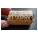 1st PA Banking Trust Roll 90% Silver Half Dollar