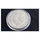 1947 Cinco (5) Pesos 90% Silver