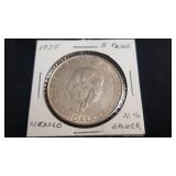 1955 Cinco (5) Pesos from Mexico 72% Silver