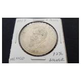1959 5 Pesos From Mexico 72% Silver