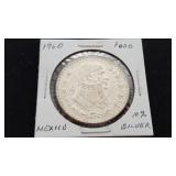 1960 UN Peso from Mexico 10% Silver High Grade