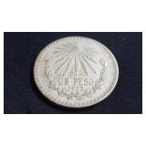 1923 Un Peso from Mexico 72% Silver
