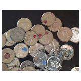 50 Colorized Canadian 25 Cent Coins