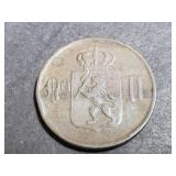 1899 5 Ore From Norway 700,000 Minted
