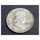 1957 D Franklin Half Dollar