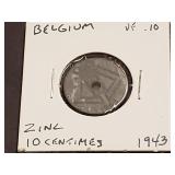 1943 10 Centimes From Belgium