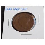 1847 Braided Hair Large Cent