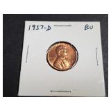 1957 D Lincoln Wheat Cent High Grade