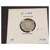 1938 1 Centavos From Cuba