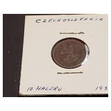 1933 10 Haleru From Czechoslovakia
