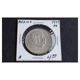 1947 Peso From Mexico 50% Silver