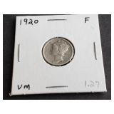 1920 Mercury Dime