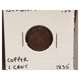 1835 1 Centime From Belgium