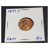 1947 S Lincoln Wheat Cent High Grade