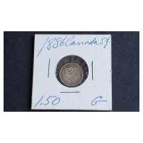 1886 5 Cents Victoria From Canada 92.5% Silver