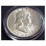 1950 D Franklin Half Dollar