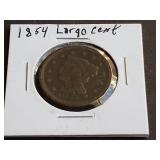 1854 Braided Hair Large Cent