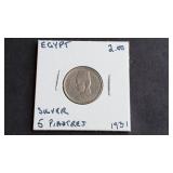 1941 5 Milliemes From Egypt