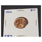 1941 Lincoln Wheat Cent High Grade