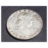 1951 S Franklin Half Dollar