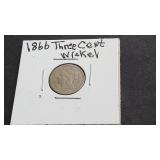 1866 3 Cent Nickel