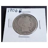1906 D Barber Half Dollar