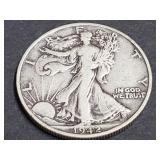 1942 S Walking Liberty Half Dollar