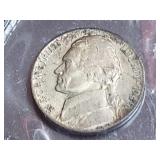 1945 D Silver Wartime Jefferson Nickel