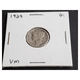 1929 Mercury Dime